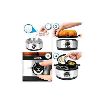 Cuiseur à oeufs DURONIC Duronic EB40 BK Cuiseur à œufs 400W 1 à