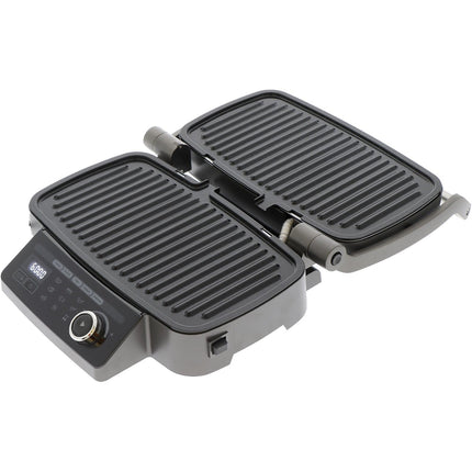 Grille-viande MIOGO MMG1 noir plaques amovibles, 36x20 cm