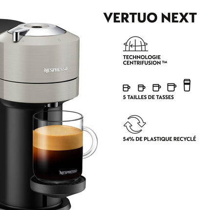 Nespresso KRUPS Vertuo NEXT GRIS CLAIR YY4298FD