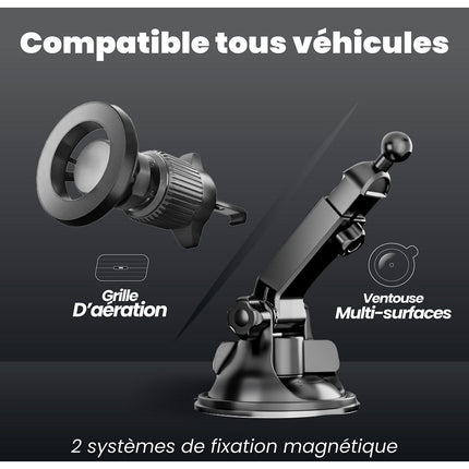 Fixation TNB Ecran sans fil CarPlay & Android Noir