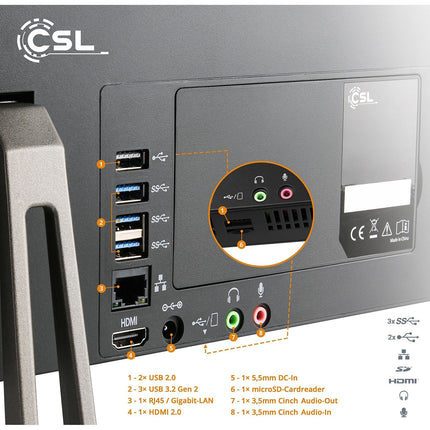 Ordinateur tout-en-un CSL-COMPUTER Unity F27B-ALS/1000Go/8Go/Win11