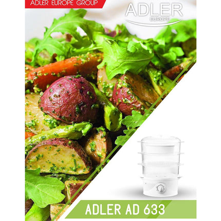 Cuiseur vapeur ADLER Cuiseur vapeur Puissance de 800 W. - 9L