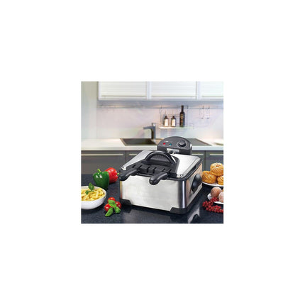 Friteuse professionnelle CLATRONIC Double FR3195 4L inox