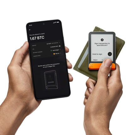 Crypto wallet LEDGER Flex Recovery key Orange