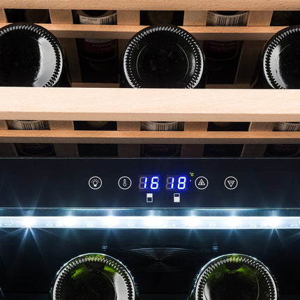 Cave à vin polyvalente KLARSTEIN Barossa 40 Duo 41 bouteilles LED