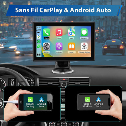 Autoradio connecté JUNSUN 7" GPS KAM USB Avec écran Carplay