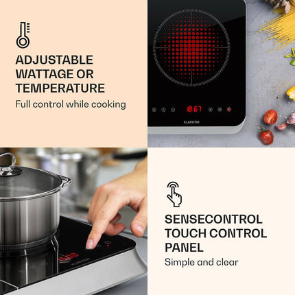 Domino induction KLARSTEIN InnoChef - 3400W - Noir