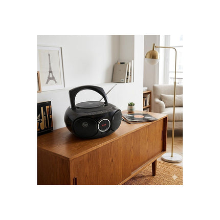 Lecteur CD INOVALLEY R204 CD MP3 Bluetooth USB FM Noir