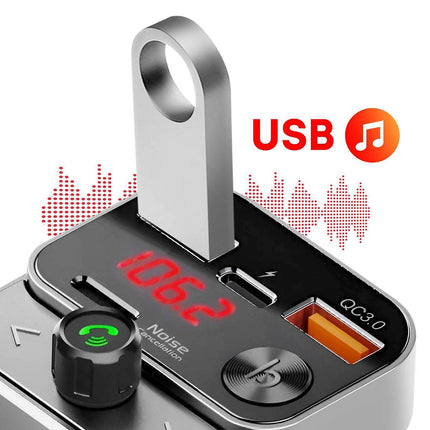 Transmetteur FM SWISSTEN Émetteur FM Bluetooth Voiture + Charge