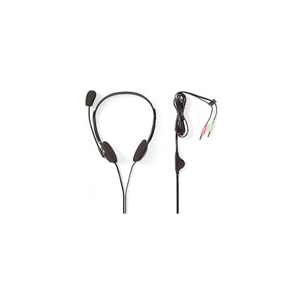 Casque NEDIS audio filaire avec microphone 2x Jack