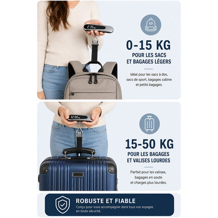 Pèse bagage ESSENTIELB avec ecran digital