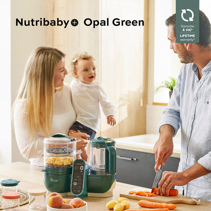 Mixeur Cuiseur Bébé BABYMOOV Nutribaby + Opal Green