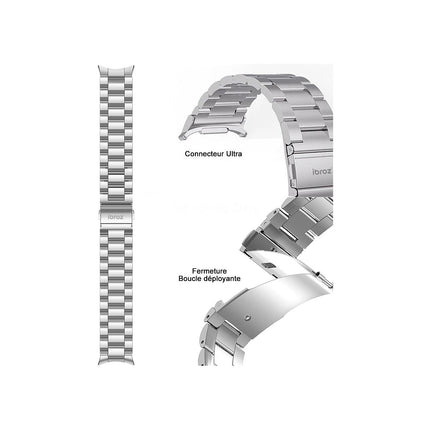 Bracelet IBROZ Galaxy Watch Ultra 47 mm acier silver