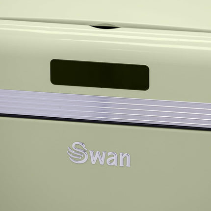 Poubelle de cuisine automatique SWAN SWKA4500GNEU Retro Poubelle, Métal, 45 L