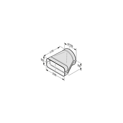 Raccord MIELE Plat-DFK-A