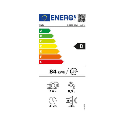 Lave vaisselle encastrable MIELE G 5150 SCVi