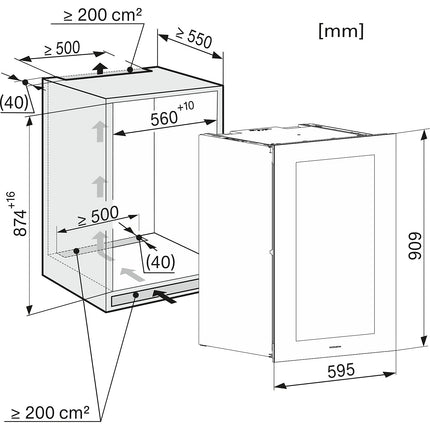 Cave à vin encastrable MIELE KWT6422iG-1 obsw