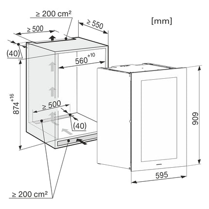 Cave à vin encastrable MIELE KWT6422iG-1 obsw