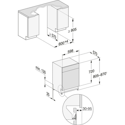 Lave vaisselle encastrable MIELE G 5611 SCU IN