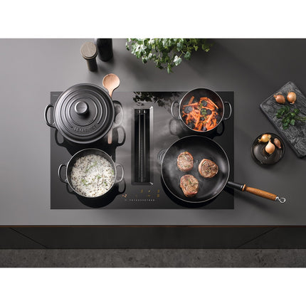 Plaque induction aspirante MIELE KMDA 7272-1 FL Silence Noir