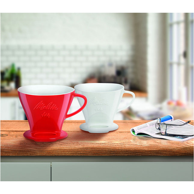 Porte filtre MELITTA FILTRE PORCELAINE ROUGE