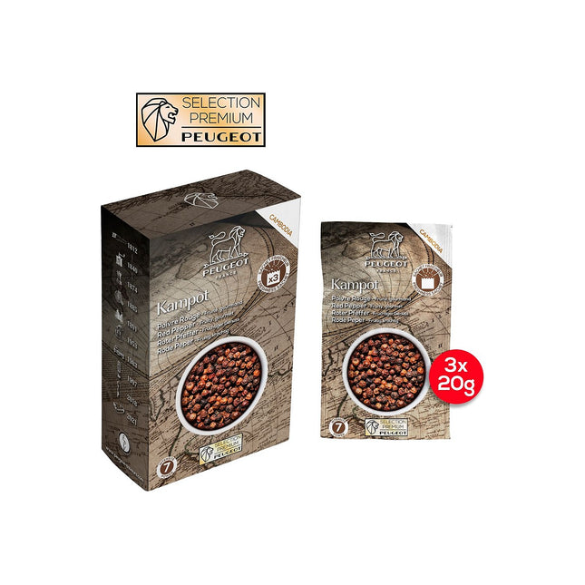 Poivre PEUGEOT Kampot poivre rouge 60g