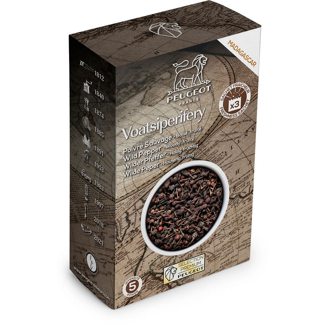 Poivre PEUGEOT de 3 sachets de 20g Voatsiperifery