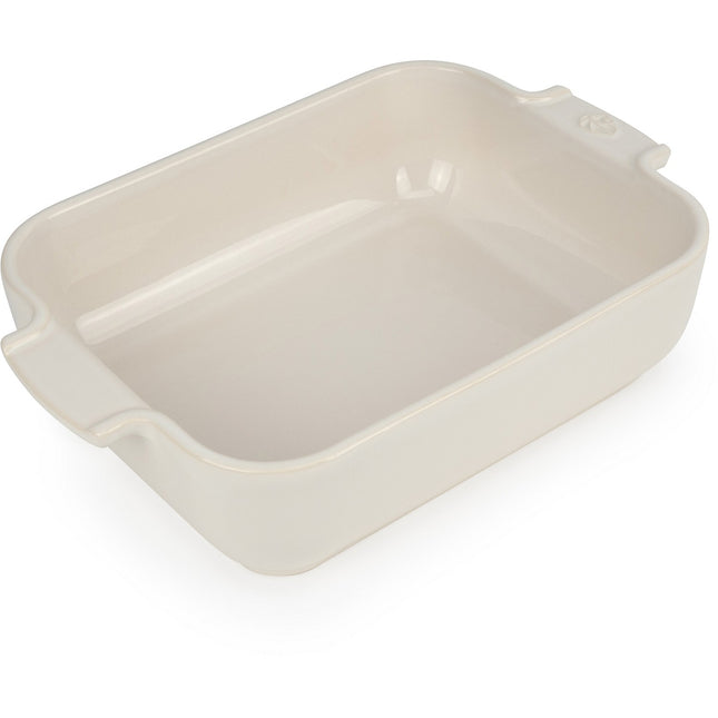 Plat au four PEUGEOT Appolia rectangulaire 25 cm Ecru