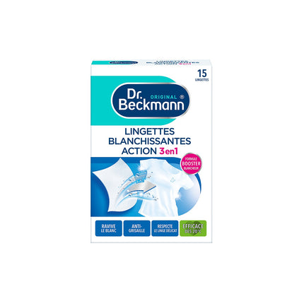 Lingettes DR BECKMANN Lingettes Blanchissantes x15