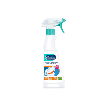 Détachant textile DR BECKMANN Spray Avant-Lavage Déodorant & Sueur 250ml