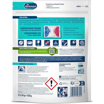 Nettoyant DR BECKMANN Lave-Vaisselle EXCELLENCE x27 lavages