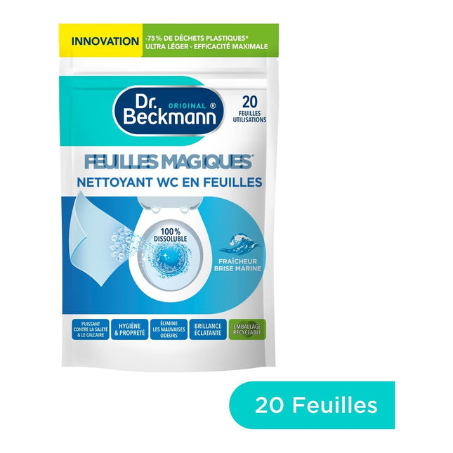Nettoyant DR BECKMANN Feuilles Magiques – WC – Fraîcheur Brise Marine