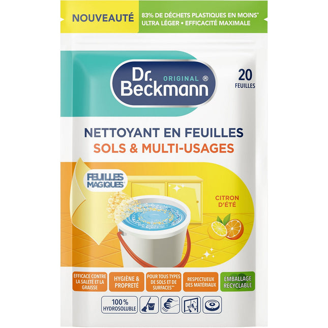 Nettoyant DR BECKMANN Feuille magique sol multi-usages parfum citron