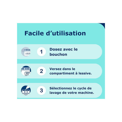 Lessive DR BECKMANN Liquide Cycle Court - Fraicheur intense x50 lavages