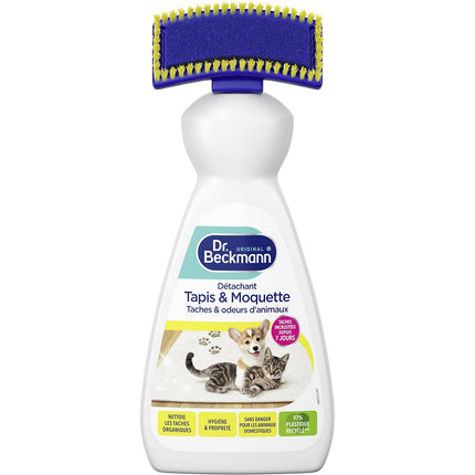 Détachant textile DR BECKMANN Anti-odeurs animaux tapis moquette brosse 500ml