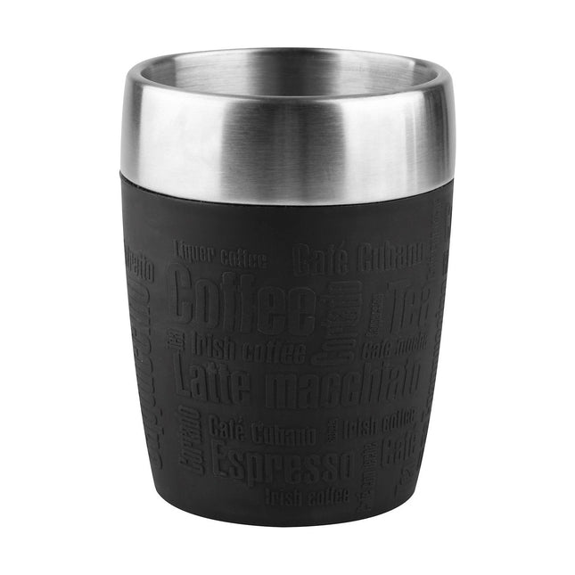 Mug isotherme EMSA de transport 0.2L inox et noir