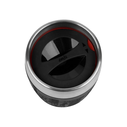 Mug isotherme EMSA de transport 0.2L inox et noir