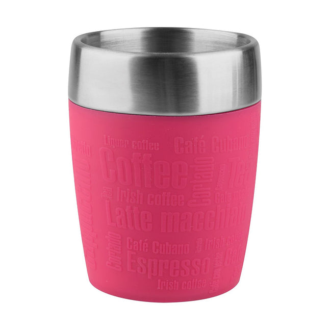 Mug isotherme EMSA de transport 0.2L inox framboise