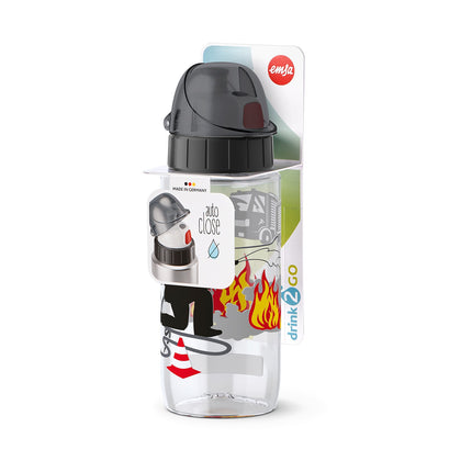 Gourde enfant EMSA DRINK2GO TRITAN 0.5L pompier