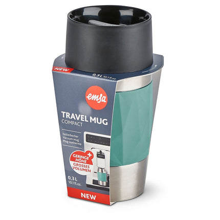 Mug isotherme EMSA de voyage COMPACT 0.3L Vert