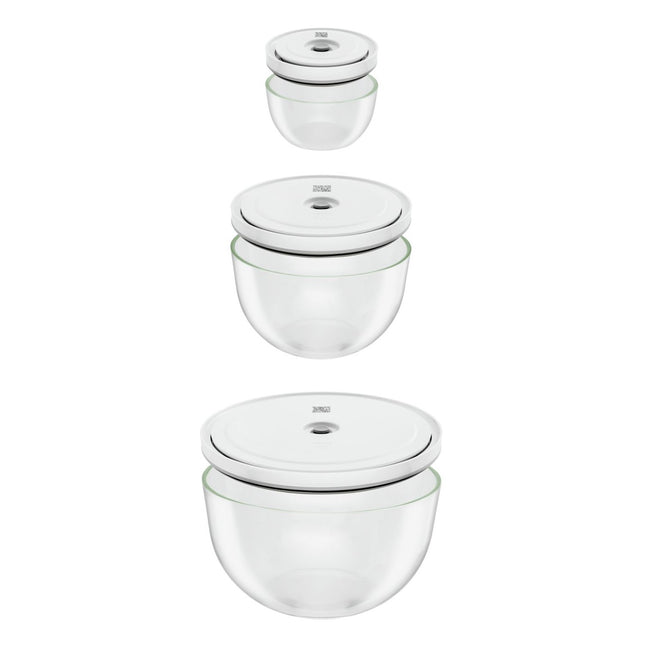 Boîte hermétique ZWILLING 3 bols en verre avec couvercle S-M-L