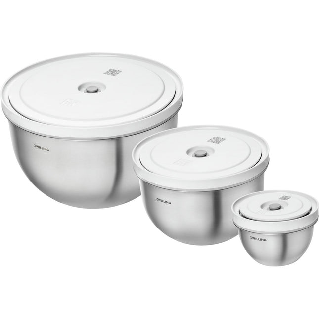 Boîte alimentaire ZWILLING 3 bols inox avec couvercles S-M-L