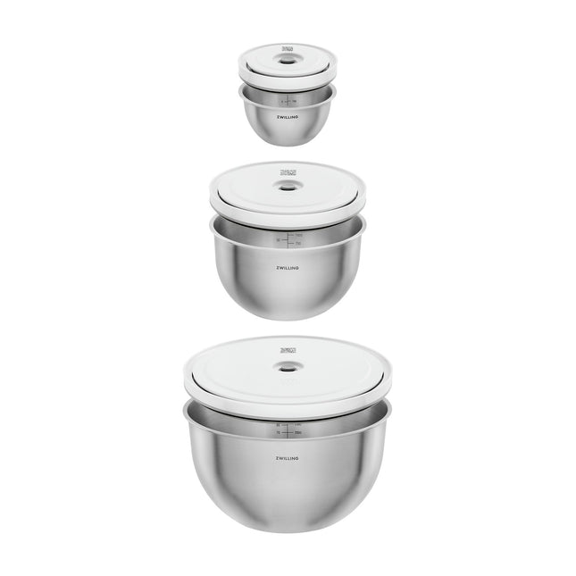 Boîte alimentaire ZWILLING 3 bols inox avec couvercles S-M-L