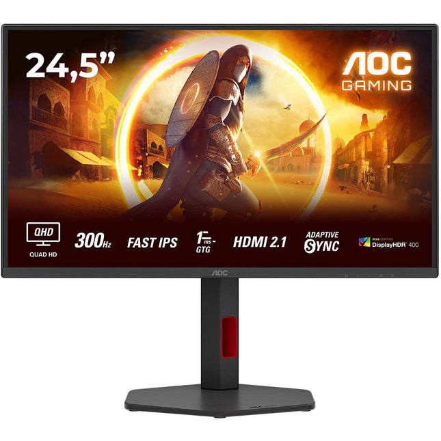 Ecran PC Gamer AOC Q25G4SR 25" QHD 300Hz Fast IPS HDR 400 Adaptive-Sync