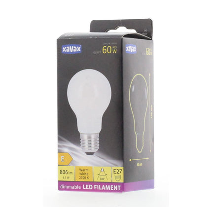 Ampoule XAVAX LED E27 6.5W CLAS