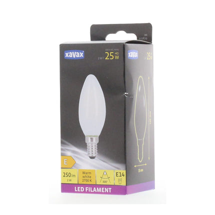 Ampoule XAVAX LED E14 2W Flamme