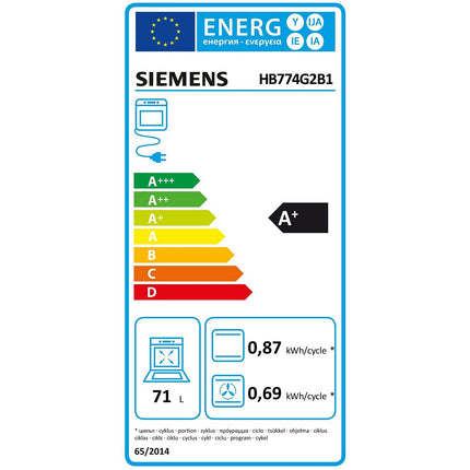 Four encastrable SIEMENS HB774G2B1