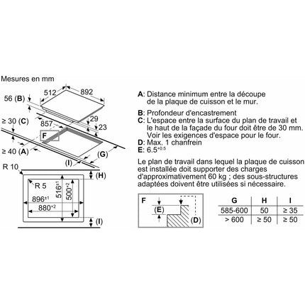 Plaque induction NEFF T59PS51X0 Reconditionné