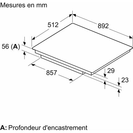 Plaque induction NEFF T69PTX4L0 série N 90