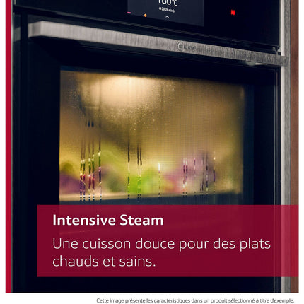 Four encastrable fonction vapeur NEFF B64FT33N0 N90 porte coulissante